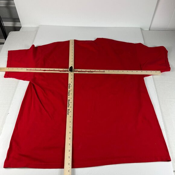 Kansas City Chiefs Big Red Andy Reid Coach Shirt Extra Extra Large Red Faded Tee - Picture 11 of 14